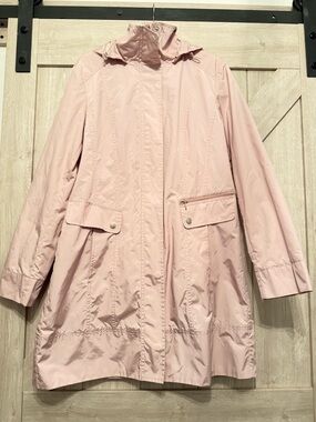 Cole Haan Pale Pink Lightweight Rain/Trench Coat